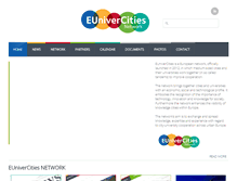 Tablet Screenshot of eunivercitiesnetwork.com